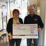 Spendenübergabe: Optiker Stammberger